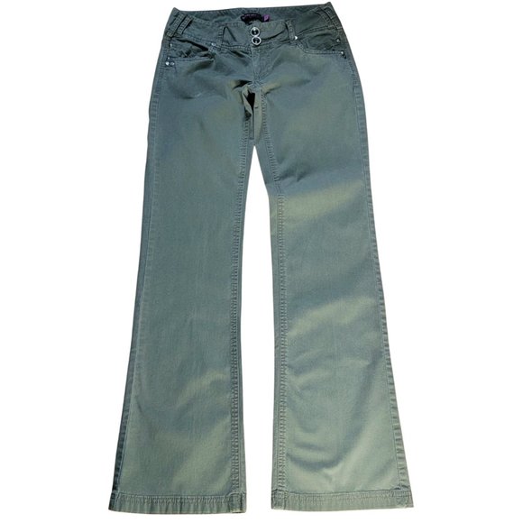 Vintage Smart Set Jeans Bootcut Low-Rise Khaki Colour Size 1 US - Picture 1 of 6